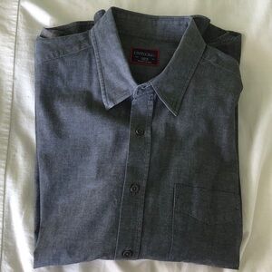 UNTUCKit Men's Charcoal Gray Long-Sleeve Button-Up Shirt